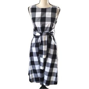 Ann Taylor Factory dress | S | black & white check